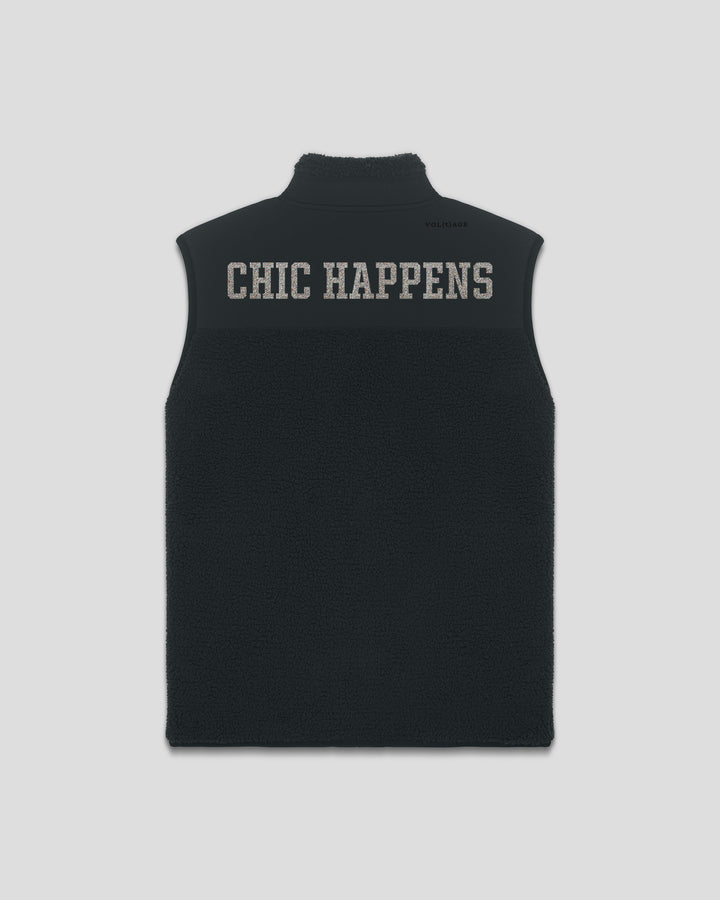 CHIC HAPPENS | WHAT A CHIC SHOW fleece sherpa vest