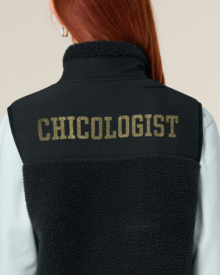 CHICOLOGIST | GET CHIC DONE fleece sherpa vest