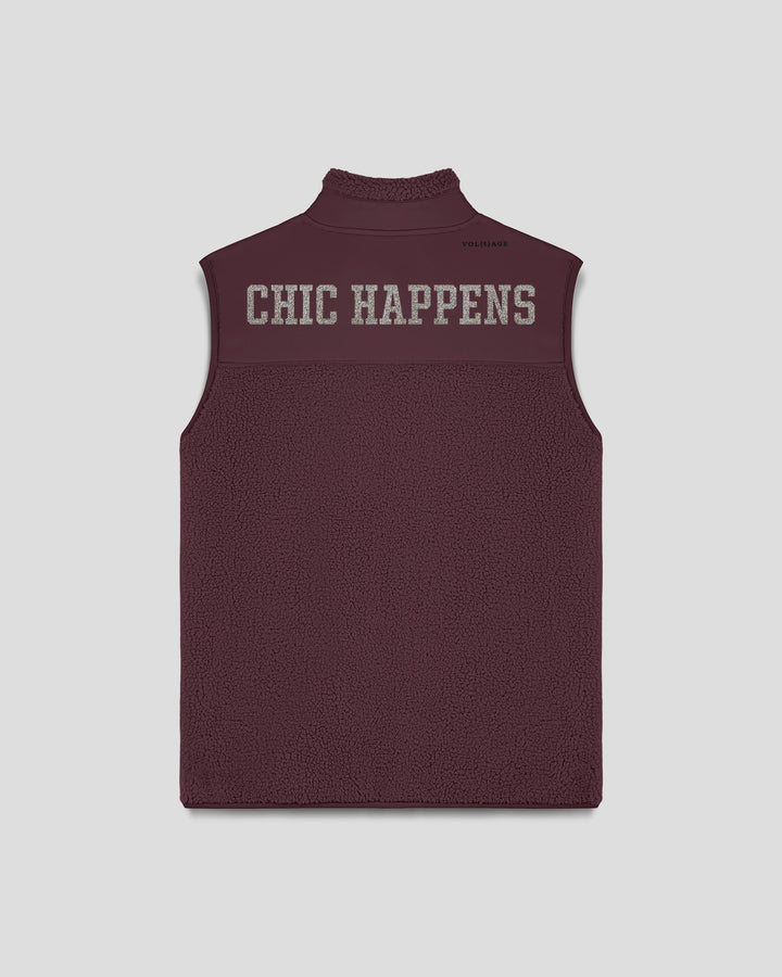 CHIC HAPPENS | WHAT A CHIC SHOW fleece sherpa vest