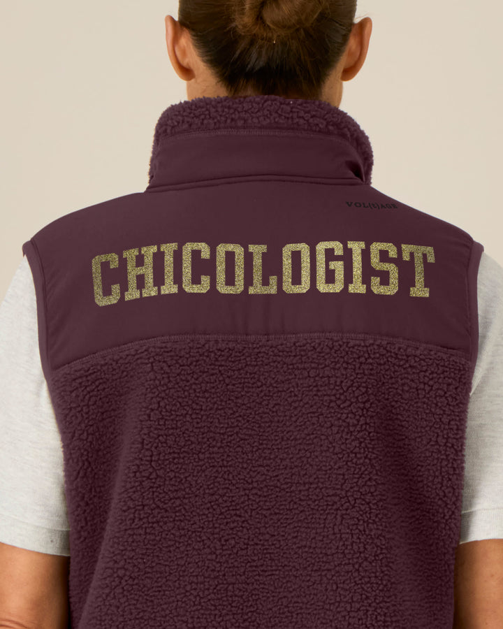 CHICOLOGIST | GET CHIC DONE fleece sherpa vest