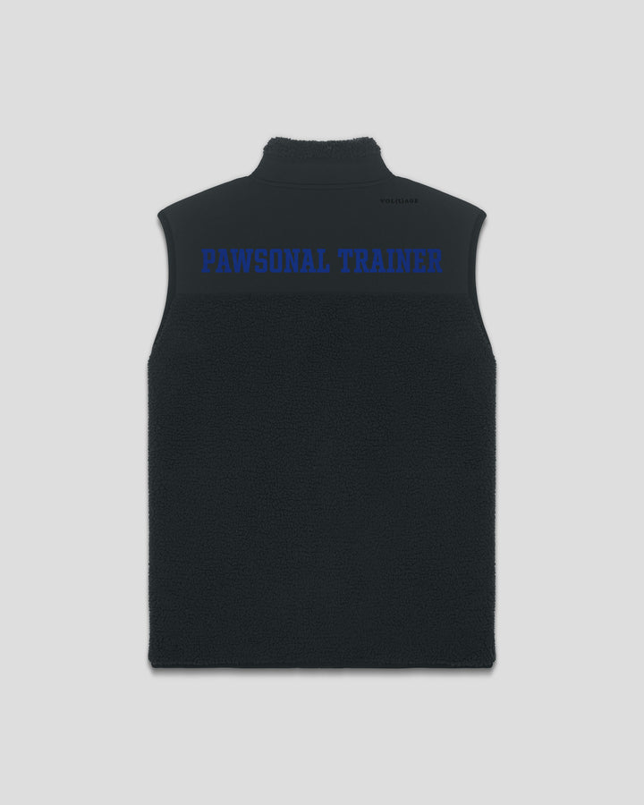 PAWSONAL TRAINER | PAWSITIVE VIBES ONLY fleece sherpa vest