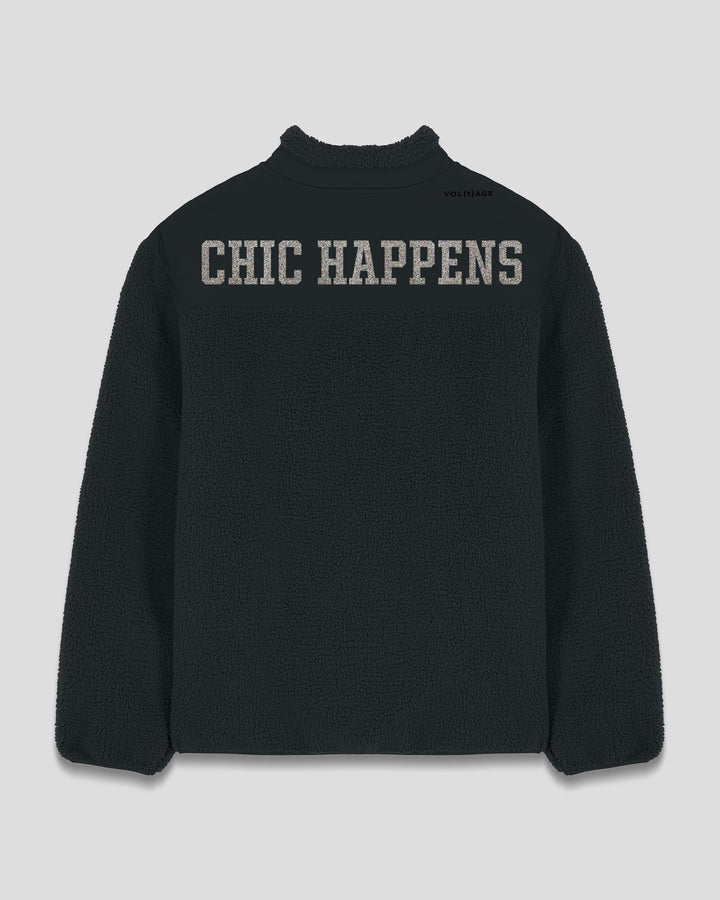 CHIC HAPPENS | WHAT A CHIC SHOW fleece sherpa jacket