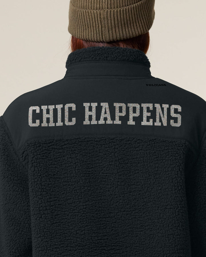 CHIC HAPPENS | WHAT A CHIC SHOW fleece sherpa jacket