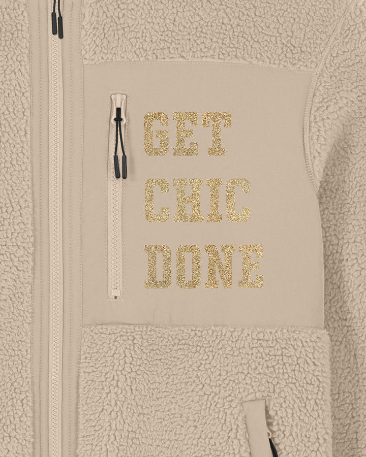 CHICOLOGIST | GET CHIC DONE fleece sherpa jacket