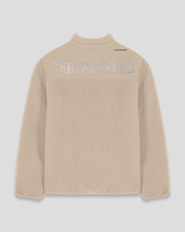 CHIC HAPPENS | WHAT A CHIC SHOW fleece sherpa jacket
