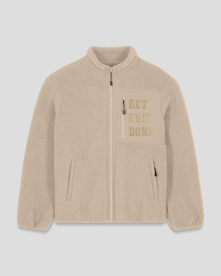 CHICOLOGIST | GET CHIC DONE fleece sherpa jacket