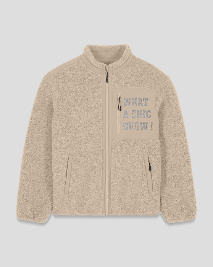 CHIC HAPPENS | WHAT A CHIC SHOW fleece sherpa jacket