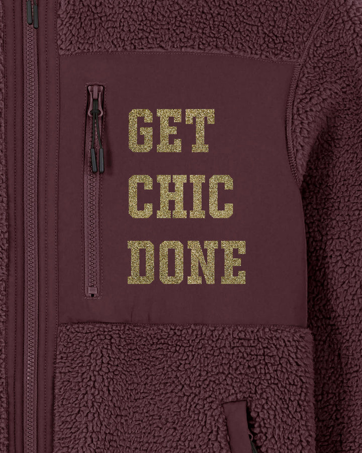 CHICOLOGIST | GET CHIC DONE fleece sherpa jacket