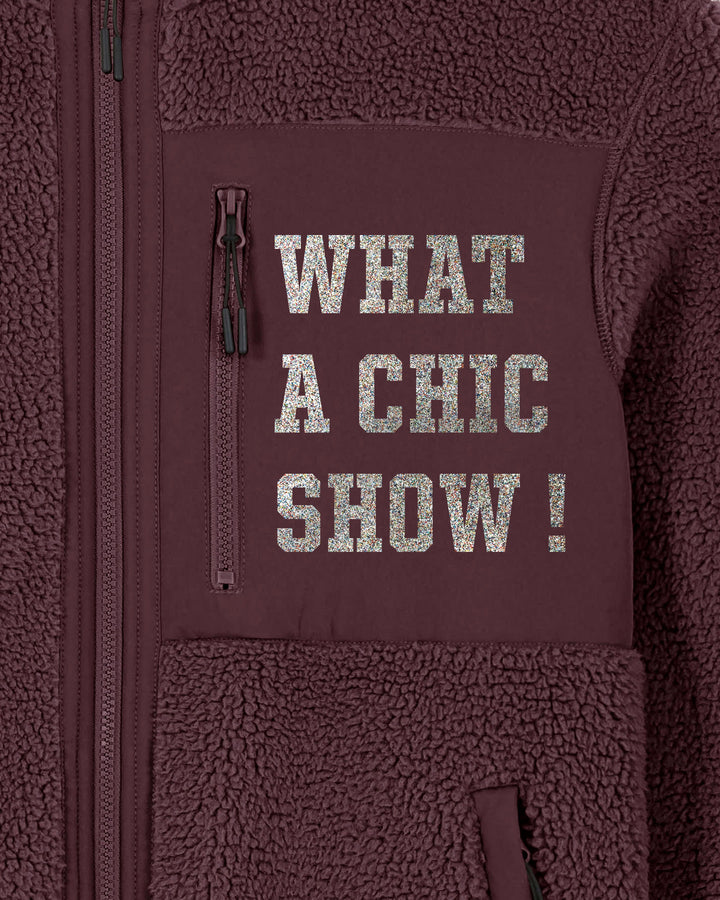 CHIC HAPPENS | WHAT A CHIC SHOW fleece sherpa jacket