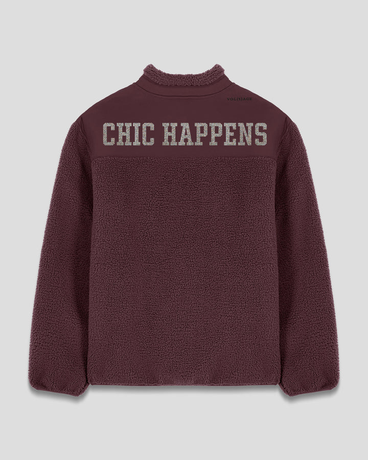 CHIC HAPPENS | WHAT A CHIC SHOW fleece sherpa jacket