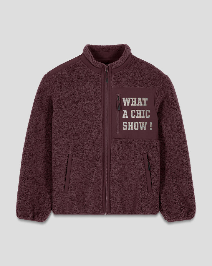 CHIC HAPPENS | WHAT A CHIC SHOW fleece sherpa jacket