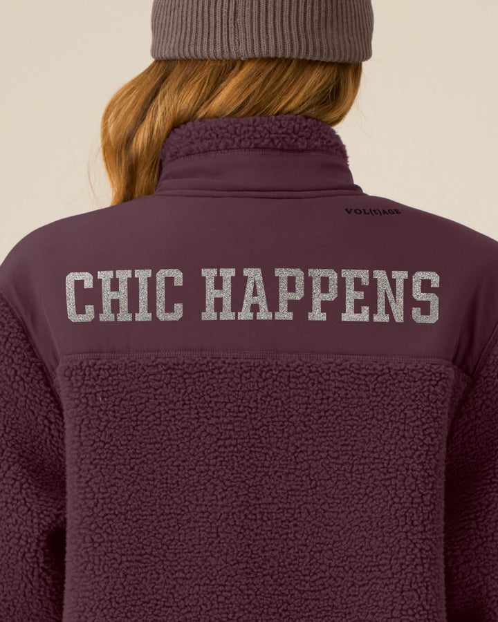 CHIC HAPPENS | WHAT A CHIC SHOW fleece sherpa jacket
