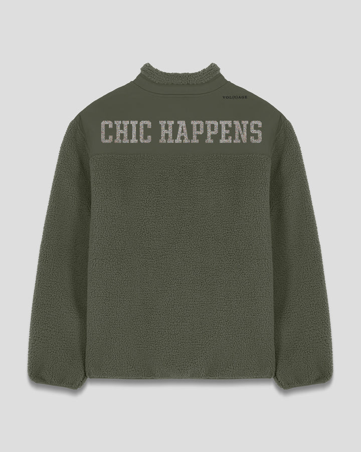 CHIC HAPPENS | WHAT A CHIC SHOW fleece sherpa jacket