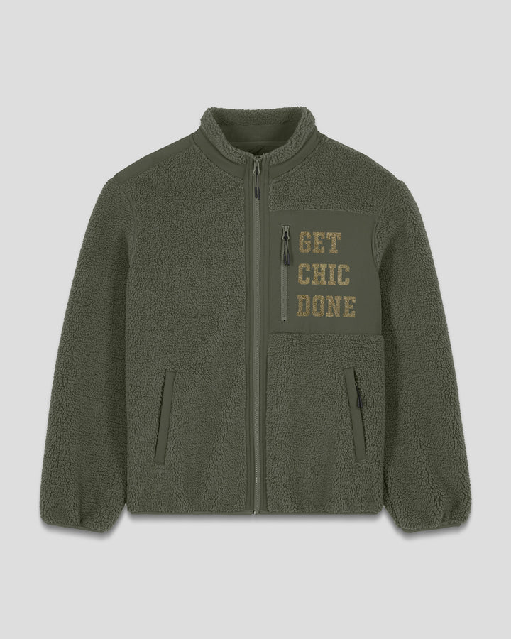 CHICOLOGIST | GET CHIC DONE fleece sherpa jacket