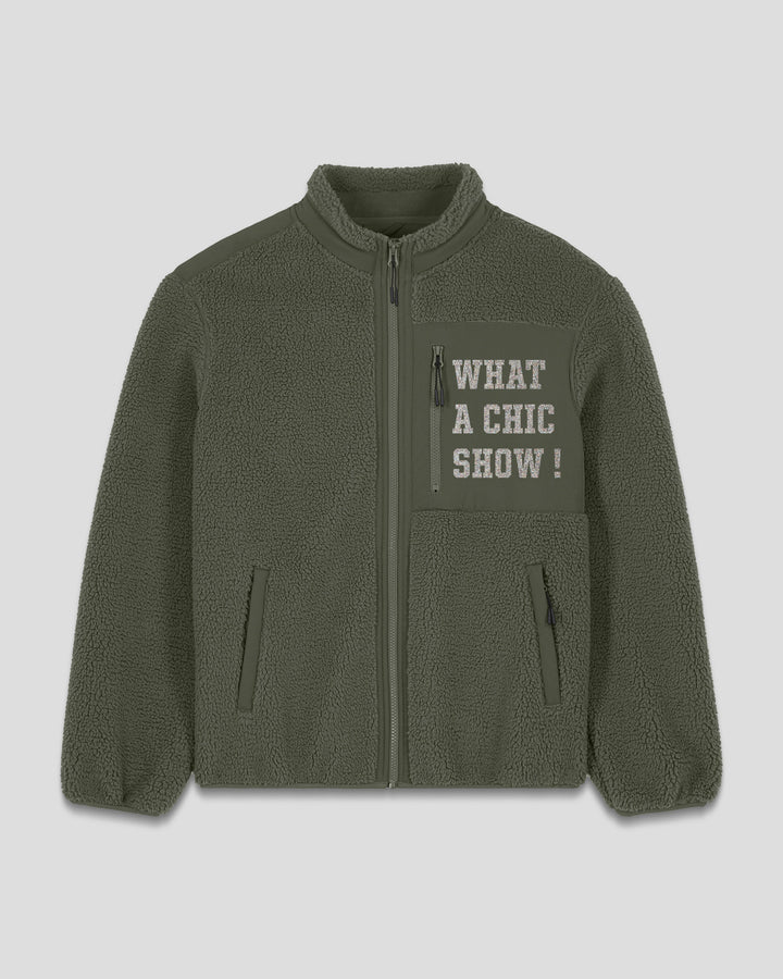 CHIC HAPPENS | WHAT A CHIC SHOW fleece sherpa jacket
