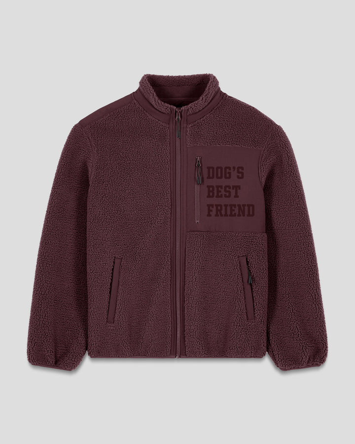 THE DOGFATHER | DOG'S BEST FRIEND fleece sherpa jacket