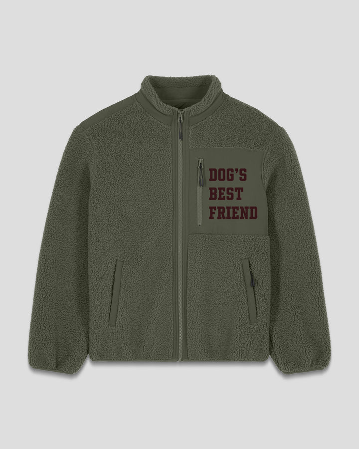 THE DOGFATHER | DOG'S BEST FRIEND fleece sherpa jacket