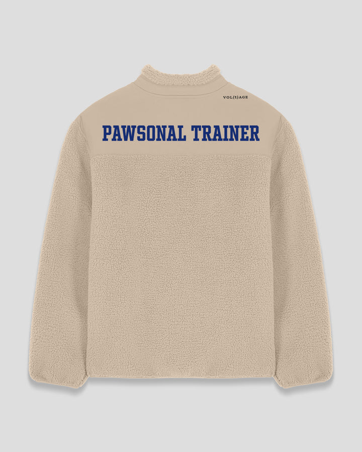 PAWSONAL TRAINER | PAWSITIVE VIBES ONLY fleece sherpa jacket