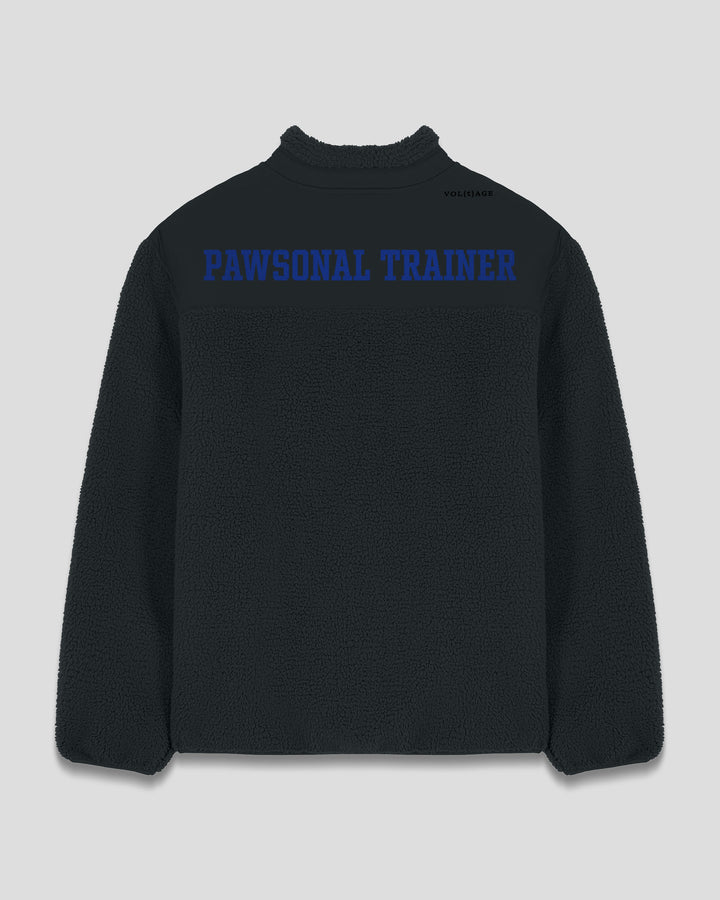 PAWSONAL TRAINER | PAWSITIVE VIBES ONLY fleece sherpa jacket