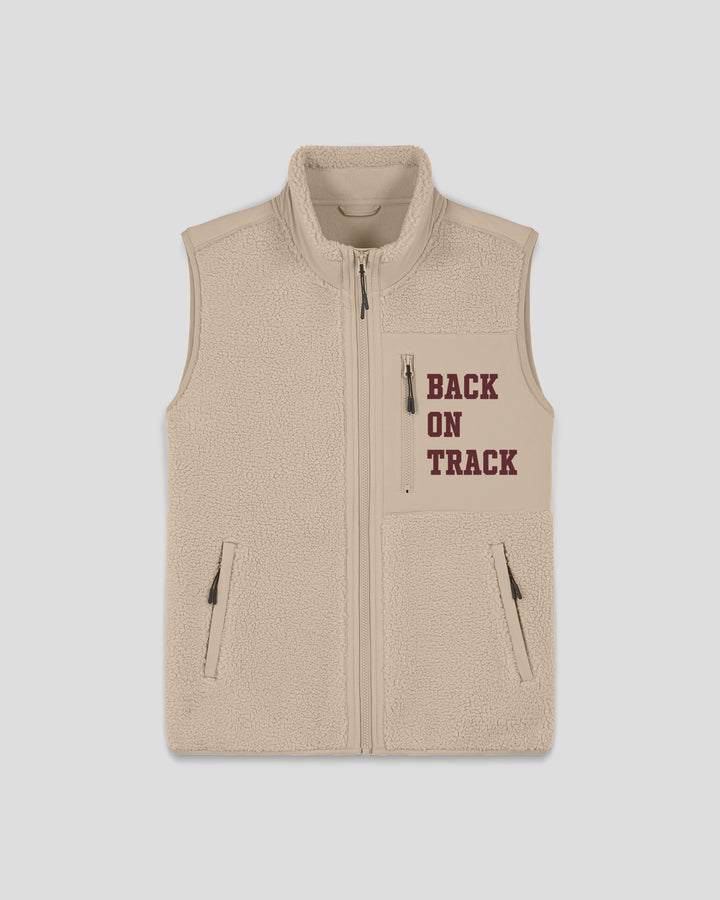 TRAILBLAZER | BACK ON TRACK fleece sherpa vest