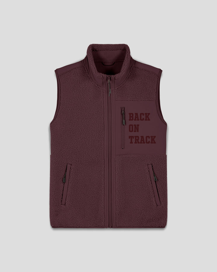 TRAILBLAZER | BACK ON TRACK fleece sherpa vest