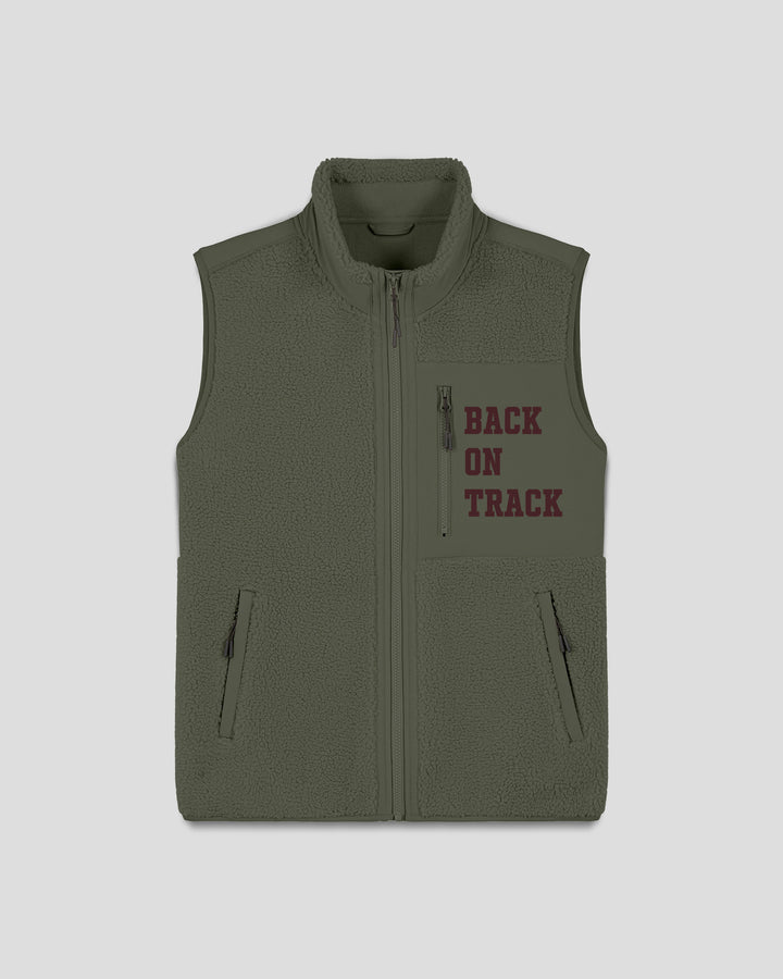TRAILBLAZER | BACK ON TRACK fleece sherpa vest