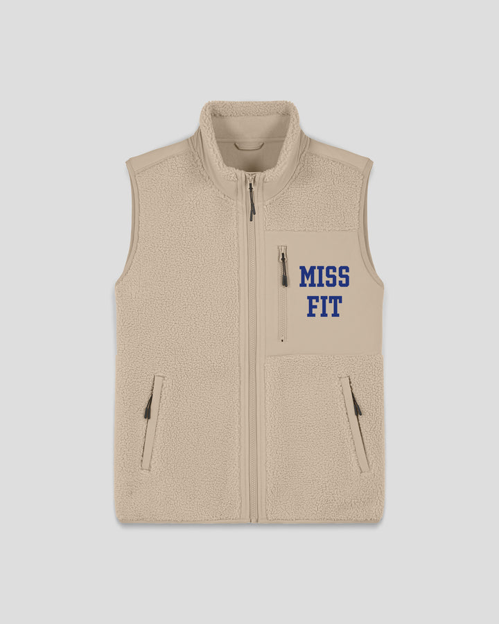 WORK (IT) OUT| MISS FIT fleece sherpa vest