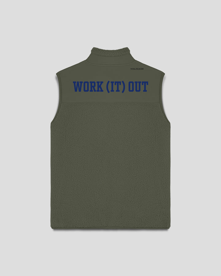 WORK (IT) OUT| MISS FIT fleece sherpa vest