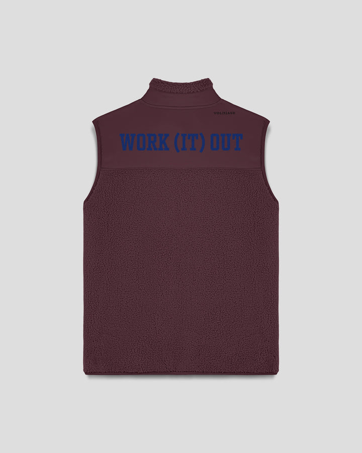 WORK (IT) OUT| MISS FIT fleece sherpa vest
