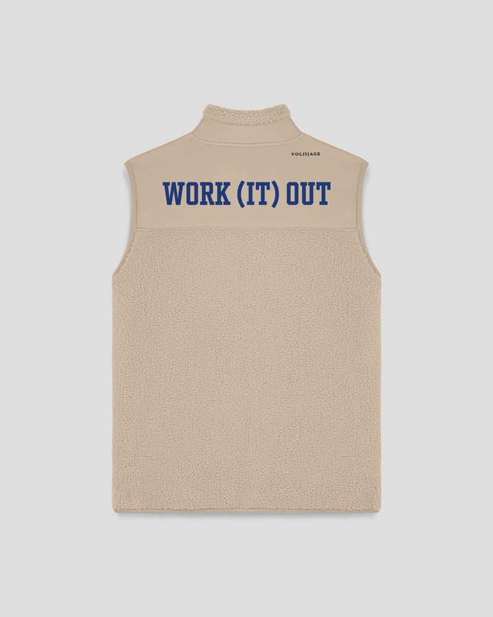 WORK (IT) OUT| MISS FIT fleece sherpa vest