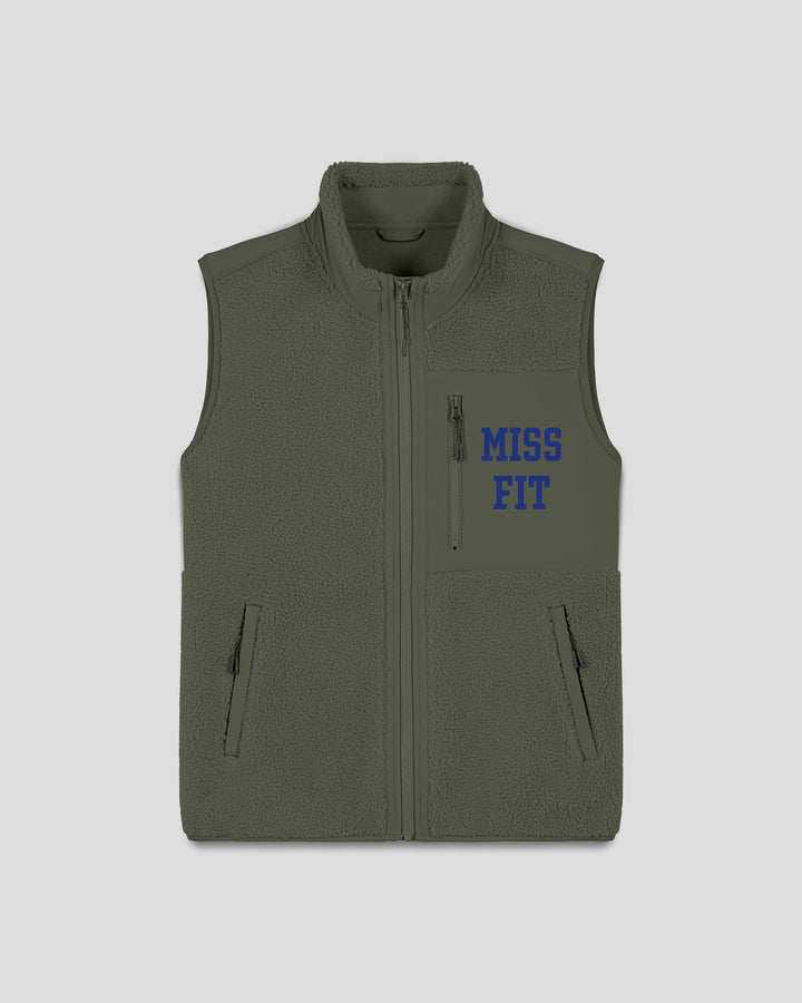 WORK (IT) OUT| MISS FIT fleece sherpa vest