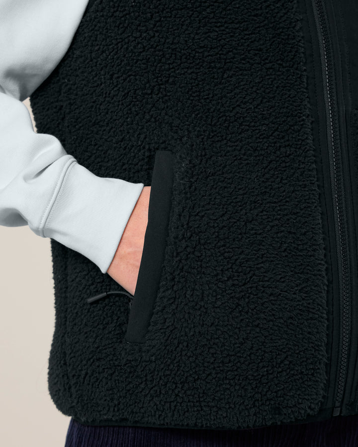 CHIC HAPPENS | WHAT A CHIC SHOW fleece sherpa vest