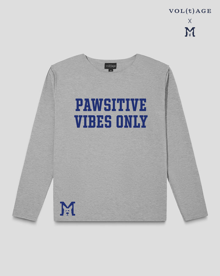 PAWSITIVE VIBES ONLY  boyfriend smart-shirt