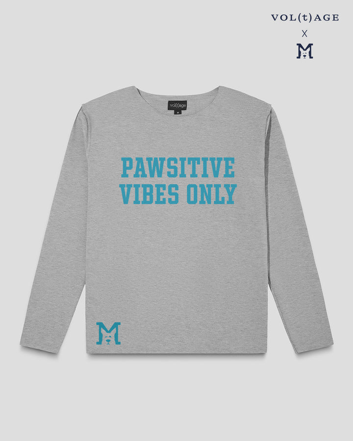 PAWSITIVE VIBES ONLY  boyfriend smart-shirt