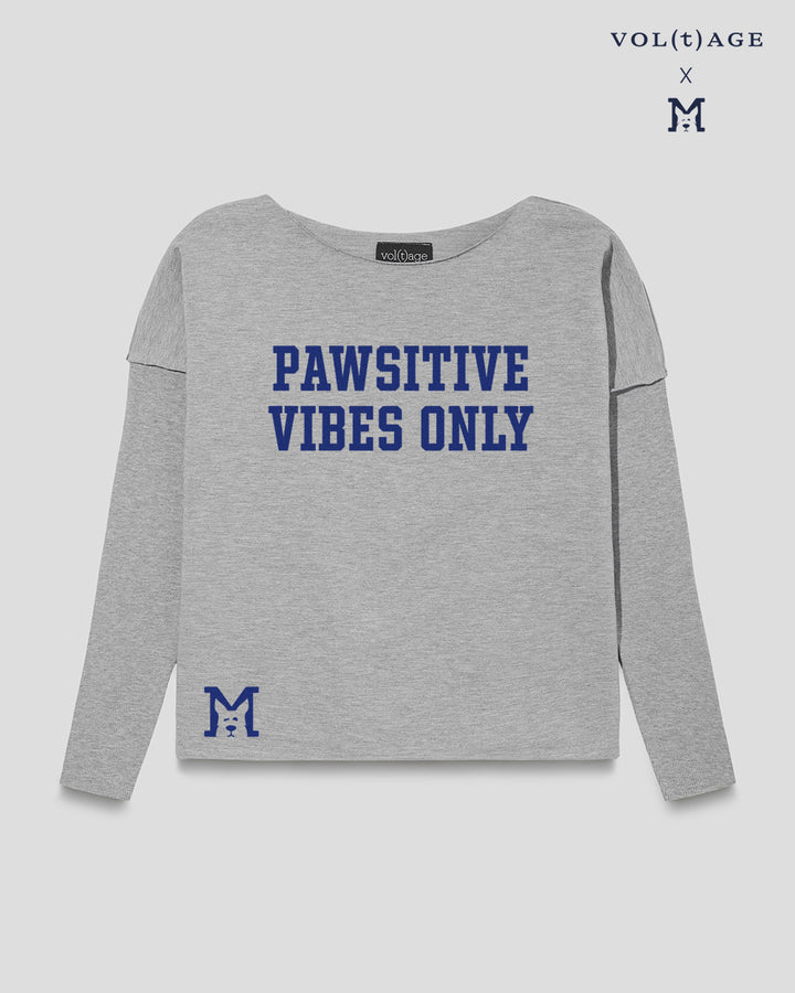 PAWSITIVE VIBES ONLY relaxed smart-shirt