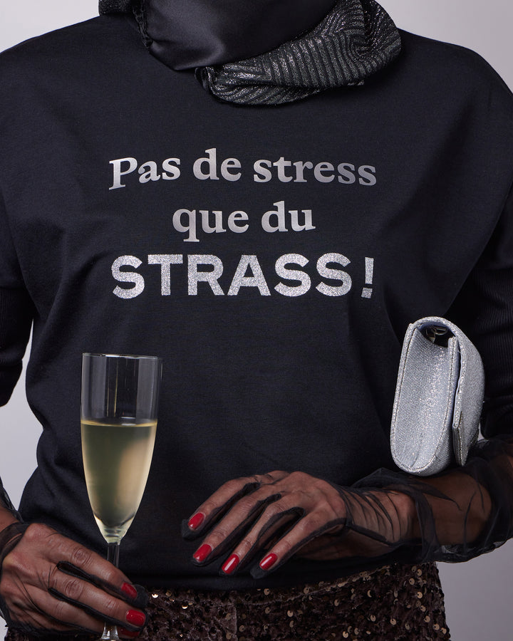 Pas de stress que du STRASS fitted smart-shirt