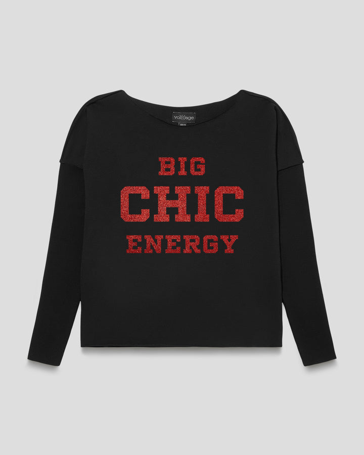 BIG CHIC ENERGY relaxed smart-shirt