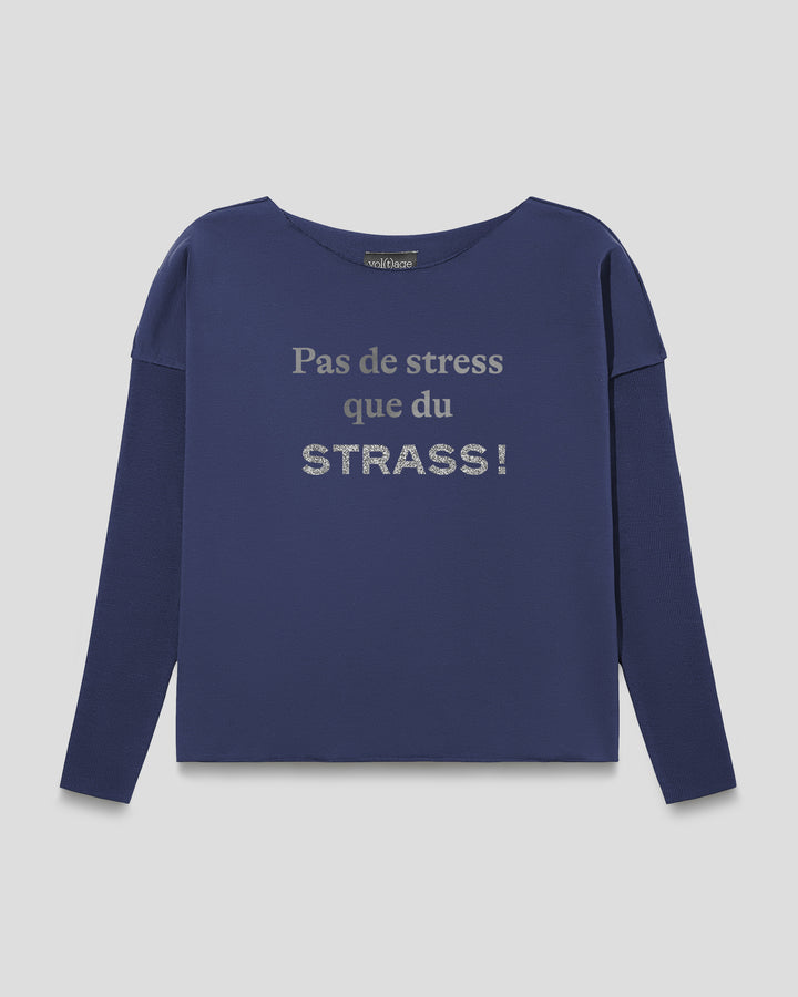 Pas de stress que du STRASS! relaxed smart-shirt