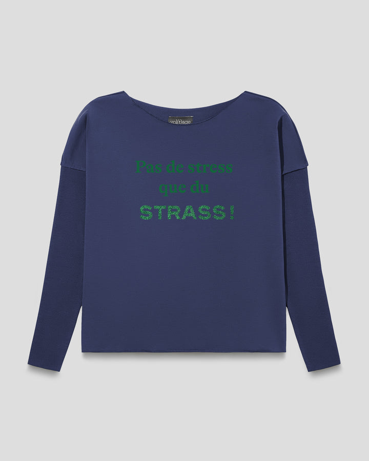 Pas de stress que du STRASS! relaxed smart-shirt