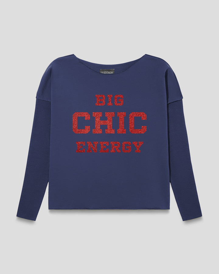 BIG CHIC ENERGY relaxed smart-shirt