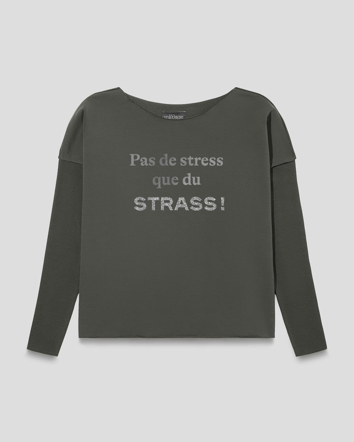 Pas de stress que du STRASS! relaxed smart-shirt
