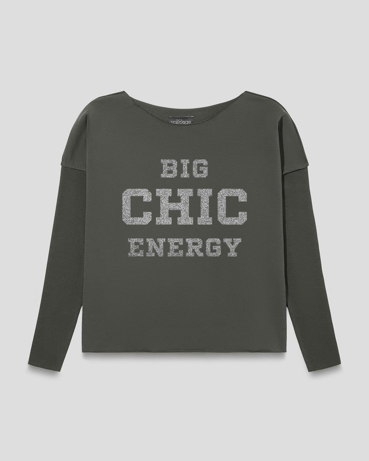 BIG CHIC ENERGY relaxed smart-shirt