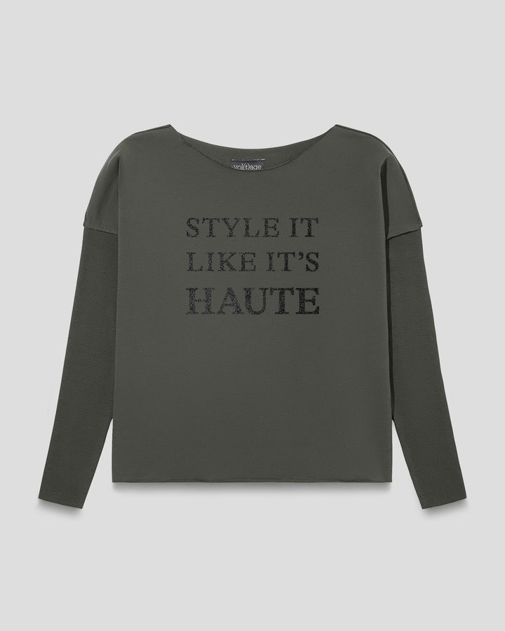 STYLE IT LIKE IT'S HAUTE relaxed smart-shirt