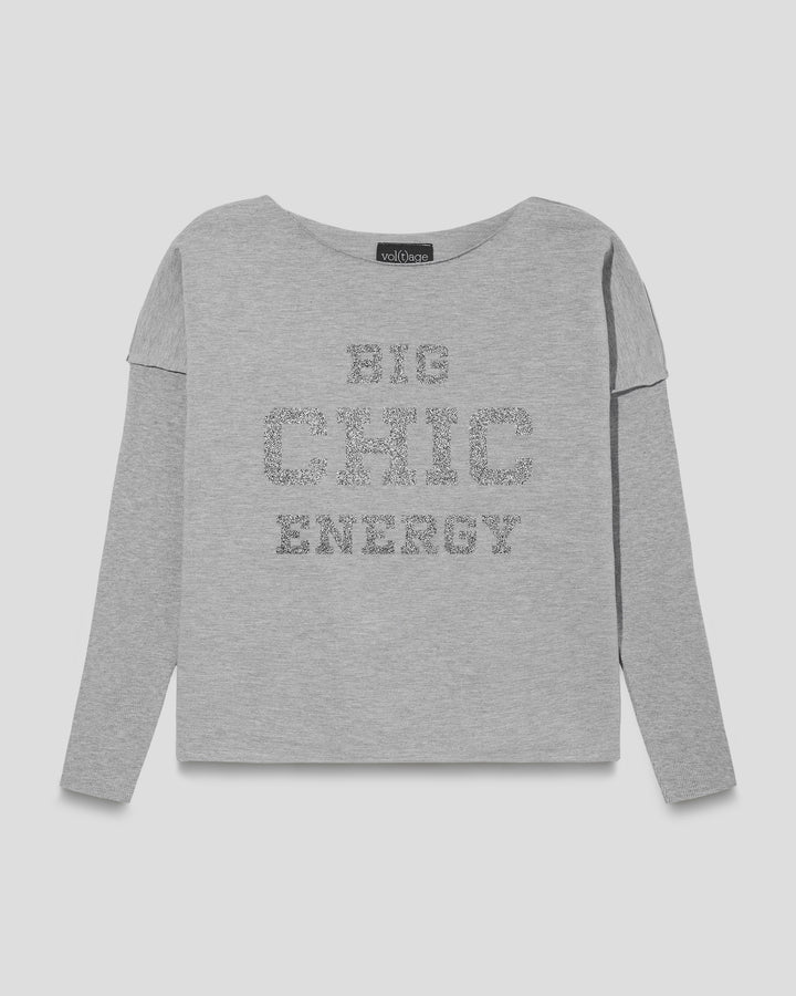 BIG CHIC ENERGY relaxed smart-shirt