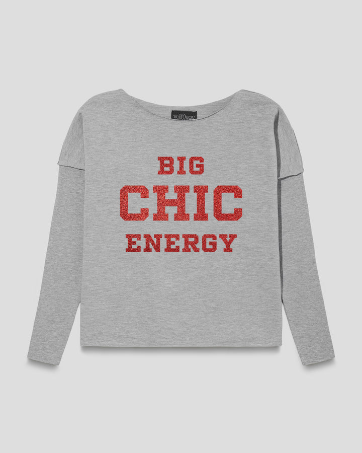 BIG CHIC ENERGY relaxed smart-shirt