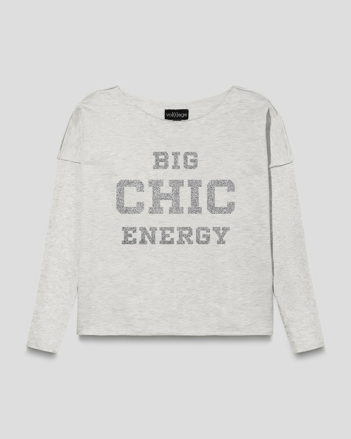 BIG CHIC ENERGY relaxed smart-shirt