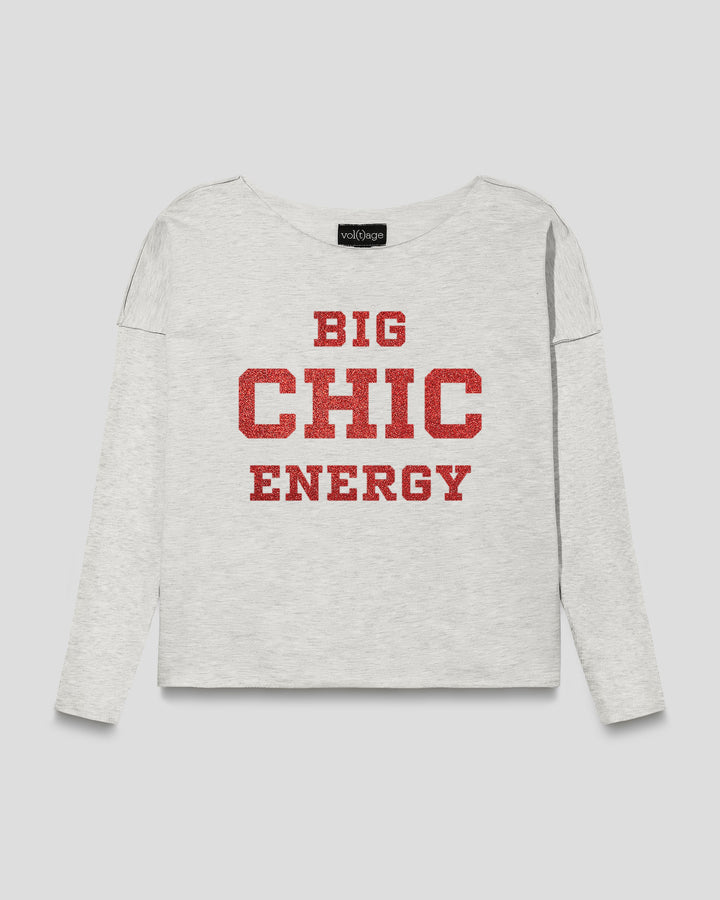 BIG CHIC ENERGY relaxed smart-shirt