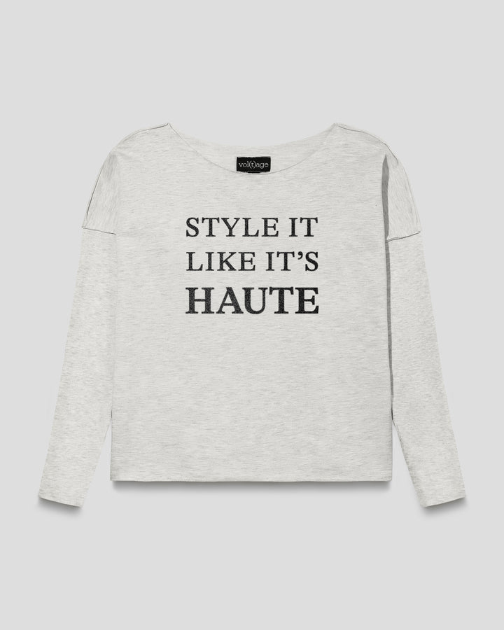 STYLE IT LIKE IT'S HAUTE relaxed smart-shirt