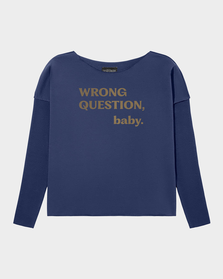 WRONG QUESTION, baby. relaxed smart-shirt