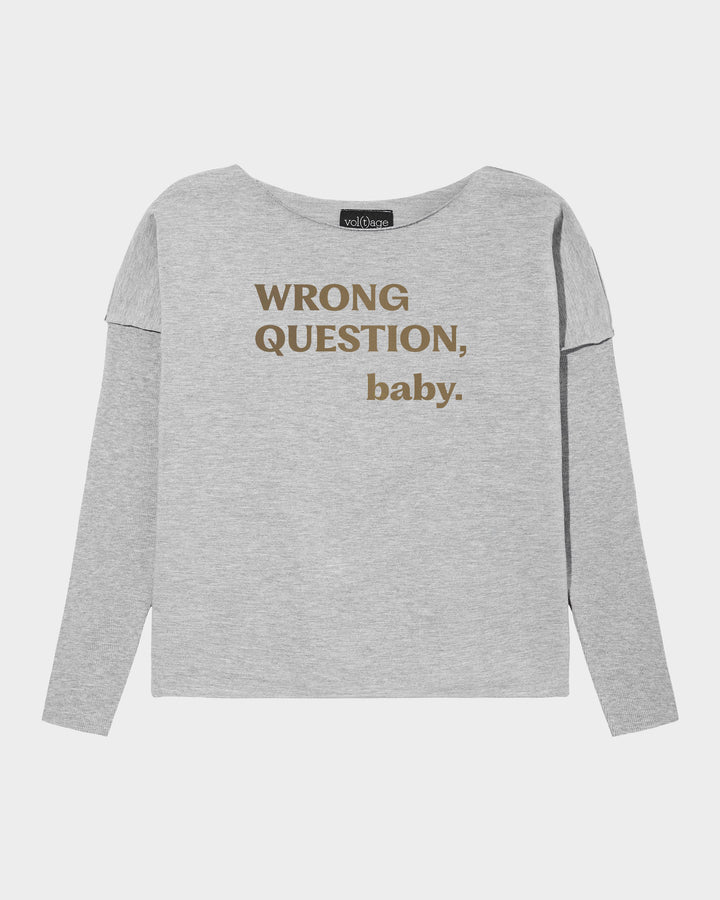 WRONG QUESTION, baby. relaxed smart-shirt